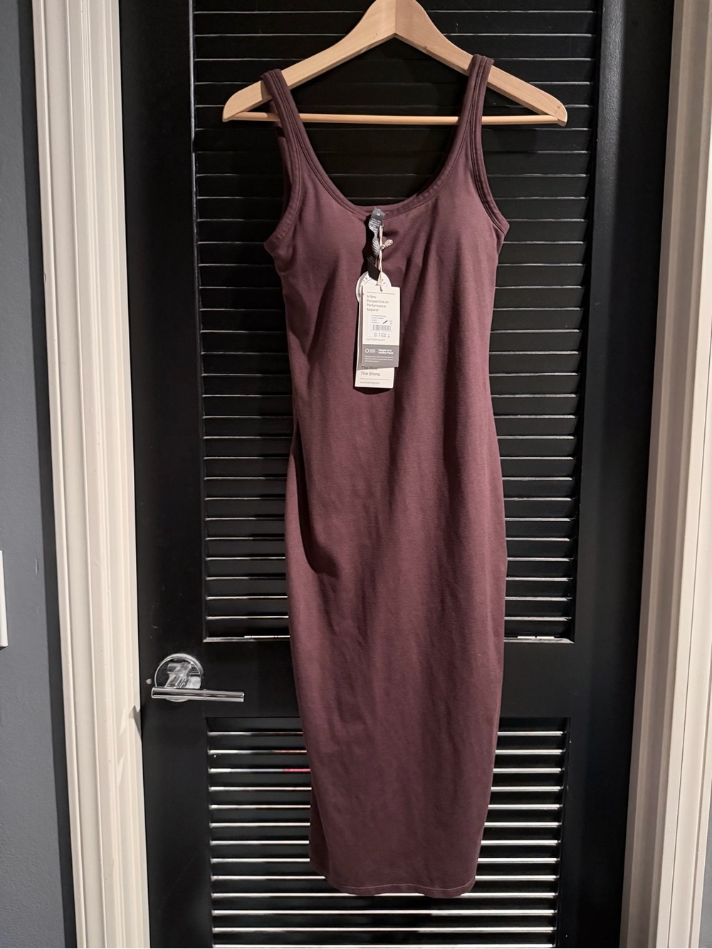 NWT XS Vuori halo tank midi dress - Chestnut - Picture 1 of 1